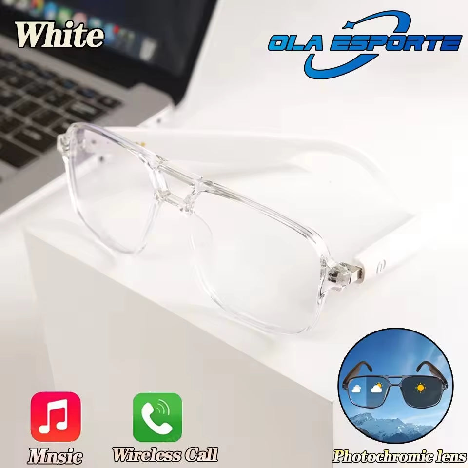 Smart Glasses Bluetooth Call Outdoor Sports Headphones AI Voice Navigation Photochromic Lens Waterproof Anti-Uv Smart Sunglasses