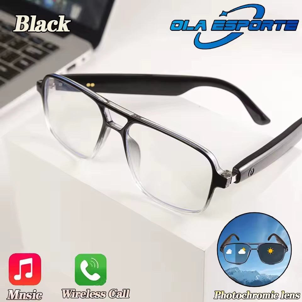 Smart Glasses Bluetooth Call Outdoor Sports Headphones AI Voice Navigation Photochromic Lens Waterproof Anti-Uv Smart Sunglasses