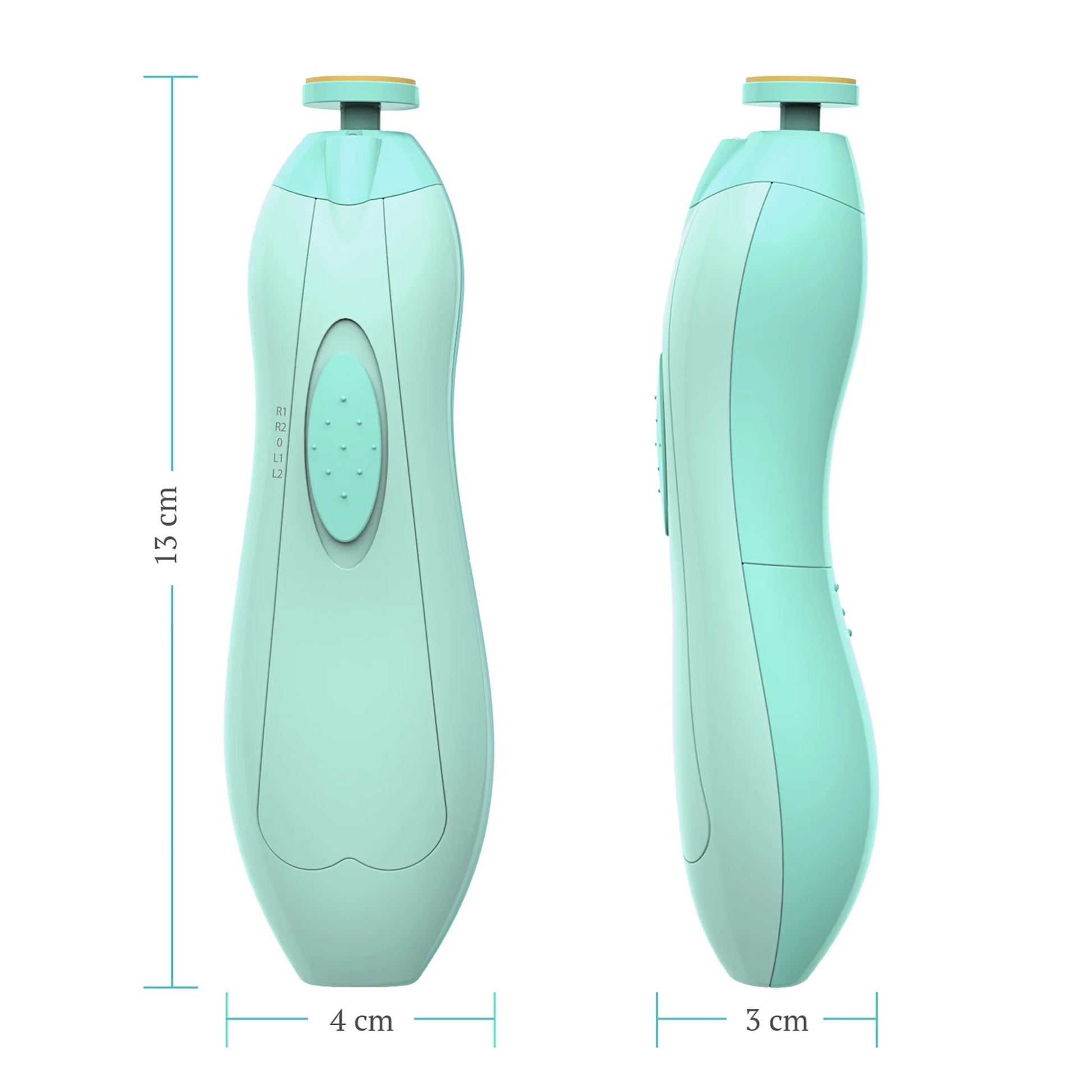 Baby Nail Clippers with Light, Electric Baby Nail Trimmer, Safe Baby Nail File for Newborn, Green